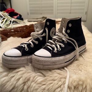 Converse Black and White High-Top Sneakers
